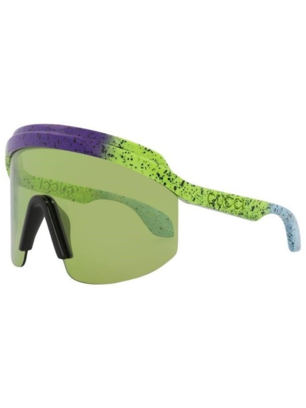 New Gucci Womens Shield/Wrap Green Green Green Fashion Designer Sunglasses